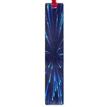 Particle Art Background Blue Large Book Marks Front