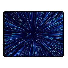 Particle Art Background Blue Double Sided Fleece Blanket (small) 