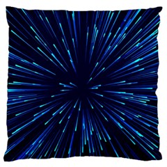 Particle Art Background Blue Standard Flano Cushion Case (one Side) by Ravend