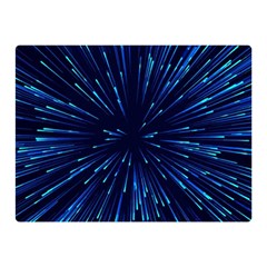 Particle Art Background Blue Double Sided Flano Blanket (Mini) 