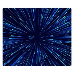 Particle Art Background Blue Double Sided Flano Blanket (Small) 