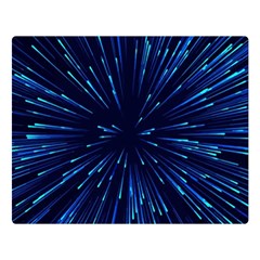 Particle Art Background Blue Double Sided Flano Blanket (large)  by Ravend