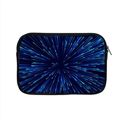 Particle Art Background Blue Apple Macbook Pro 15  Zipper Case by Ravend