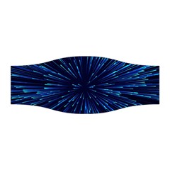 Particle Art Background Blue Stretchable Headband