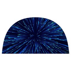 Particle Art Background Blue Anti Scalding Pot Cap by Ravend