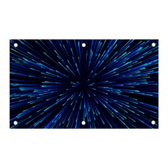 Particle Art Background Blue Banner and Sign 5  x 3 