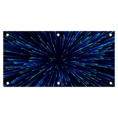 Particle Art Background Blue Banner And Sign 6  X 3 