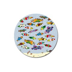 Fish Ocean Sea Water Diving Blue Nature Magnet 3  (round) by Ravend