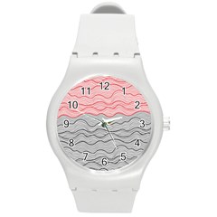 Creation Painting Fantasy Texture Round Plastic Sport Watch (m) by Ravend