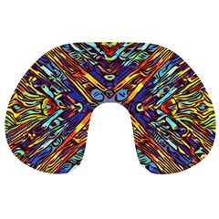 Mosaic Pattern Background Travel Neck Pillow