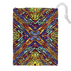 Mosaic Pattern Background Drawstring Pouch (4xl)