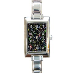 Universe Star Planet Galaxy Rectangle Italian Charm Watch by Ravend