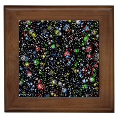 Universe Star Planet Galaxy Framed Tile