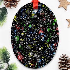 Universe Star Planet Galaxy Ornament (oval)