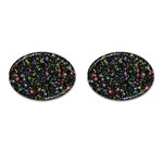 Universe Star Planet Galaxy Cufflinks (Oval) Front(Pair)