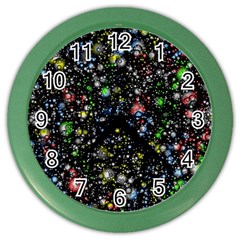 Universe Star Planet Galaxy Color Wall Clock