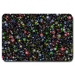 Universe Star Planet Galaxy Large Doormat  by Ravend