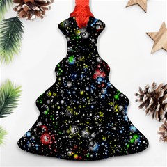 Universe Star Planet Galaxy Christmas Tree Ornament (two Sides) by Ravend