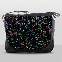 Universe Star Planet Galaxy Messenger Bag by Ravend