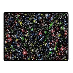 Universe Star Planet Galaxy Double Sided Fleece Blanket (small)  by Ravend