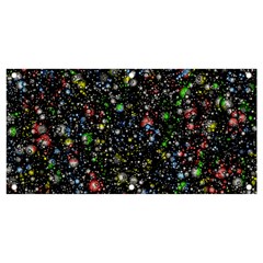 Universe Star Planet Galaxy Banner And Sign 4  X 2  by Ravend