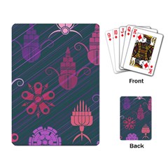 Floral Non Seamless Pattern Playing Cards Single Design (rectangle)