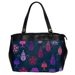 Floral Non Seamless Pattern Oversize Office Handbag by Ravend