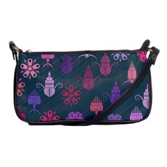 Floral Non Seamless Pattern Shoulder Clutch Bag by Ravend