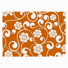 Orange Floral Walls  Large Glasses Cloth by ConteMonfrey