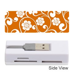 Orange Floral Walls  Memory Card Reader (stick) by ConteMonfrey