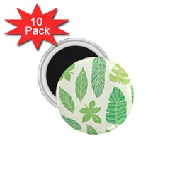 Watercolor Banana Leaves  1 75  Magnets (10 Pack)  by ConteMonfrey