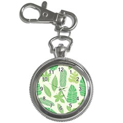 Watercolor Banana Leaves  Key Chain Watches by ConteMonfrey