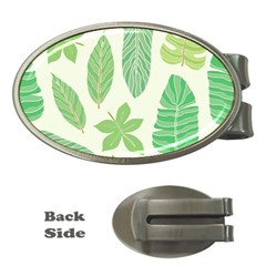 Watercolor Banana Leaves  Money Clips (oval)  by ConteMonfrey