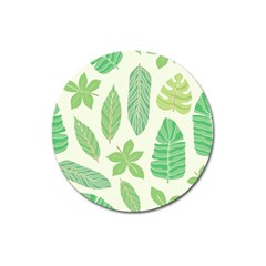 Watercolor Banana Leaves  Magnet 3  (round) by ConteMonfrey