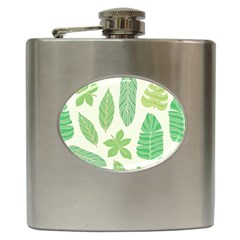 Watercolor Banana Leaves  Hip Flask (6 Oz) by ConteMonfrey