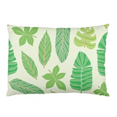 Watercolor Banana Leaves  Pillow Case by ConteMonfrey