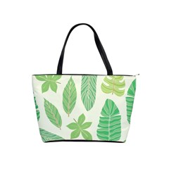 Watercolor Banana Leaves  Classic Shoulder Handbag by ConteMonfrey