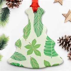 Watercolor Banana Leaves  Ornament (christmas Tree)  by ConteMonfrey