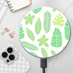 Watercolor Banana Leaves  Wireless Charger by ConteMonfrey