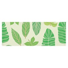 Watercolor Banana Leaves  Banner And Sign 8  X 3 