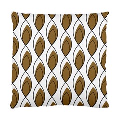 Brown Minimalist Leaves  Standard Cushion Case (one Side) by ConteMonfrey