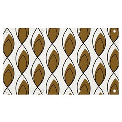 Brown Minimalist Leaves  Banner And Sign 7  X 4 