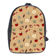 Cute Forest Friends School Bag (large) by ConteMonfrey