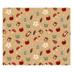 Cute Forest Friends Double Sided Flano Blanket (small)  by ConteMonfrey