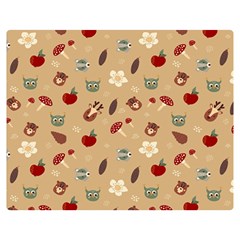 Cute Forest Friends Double Sided Flano Blanket (medium)  by ConteMonfrey