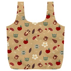 Cute Forest Friends Full Print Recycle Bag (xxxl) by ConteMonfrey