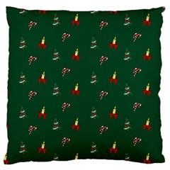 Christmas Background Large Cushion Case (two Sides) by danenraven