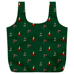 Christmas Background Full Print Recycle Bag (xl)