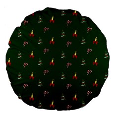 Christmas Background Large 18  Premium Flano Round Cushions