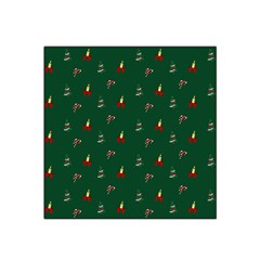 Christmas Background Satin Bandana Scarf 22  X 22 